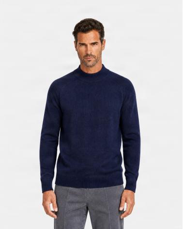 PULL D FIESOLI COL MONTANT DF0039 MARINE