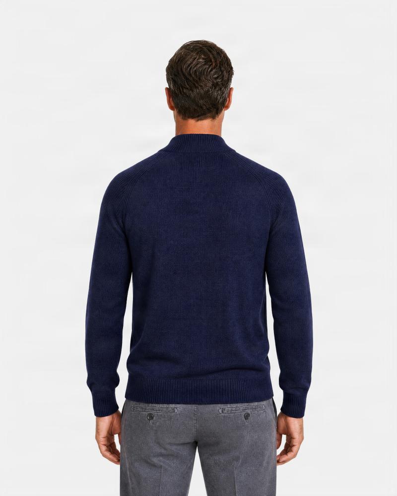 PULL D FIESOLI COL MONTANT DF0039 MARINE