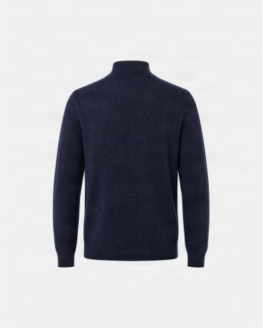 PULL POLO GRAN SASSO ZIPPÈ MARINE