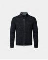 GILET GRAN SASSO FULL ZIP GELONG MOULINE BLEU  GRIS