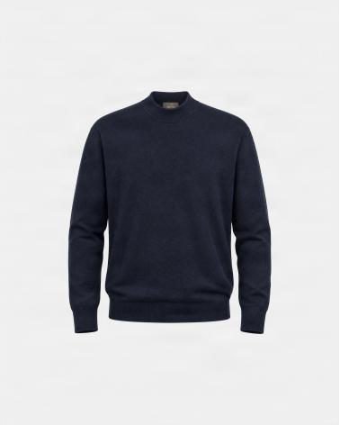 PULL COL DEMI MONTANT SLOWEAR  FLEXWOOL MARINE