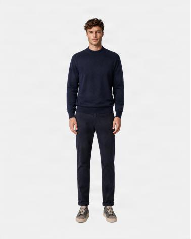 PULL COL DEMI MONTANT SLOWEAR  FLEXWOOL MARINE