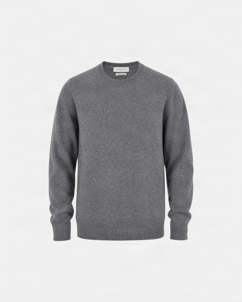 PULL COL ROND D FIESOLI  FF 0030 Laine Cashmere GRIS