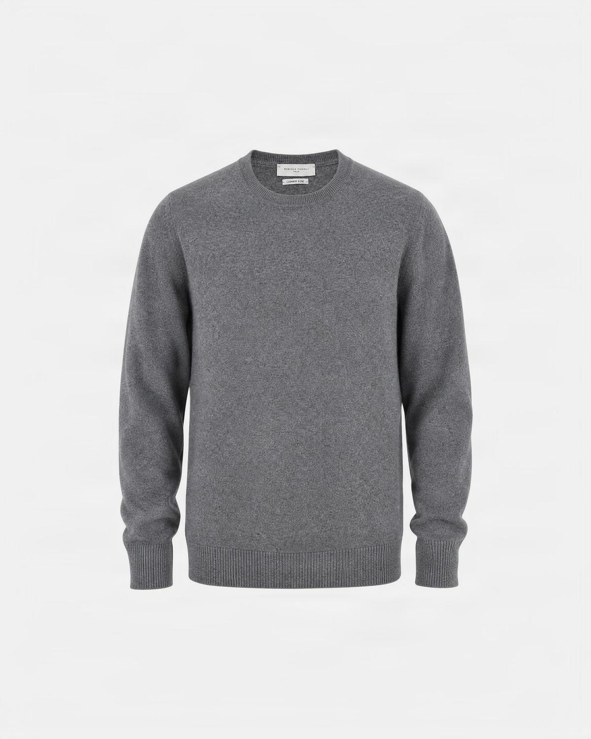 PULL COL ROND D FIESOLI  FF 0030 Laine Cashmere GRIS