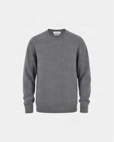 PULL COL ROND D FIESOLI  FF 0030 Laine Cashmere GRIS