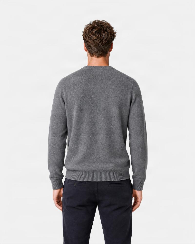 PULL COL ROND D FIESOLI  FF 0030 Laine Cashmere GRIS