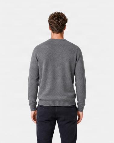 PULL COL ROND D FIESOLI  FF 0030 Laine Cashmere GRIS