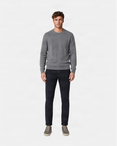 PULL COL ROND D FIESOLI  FF 0030 Laine Cashmere GRIS
