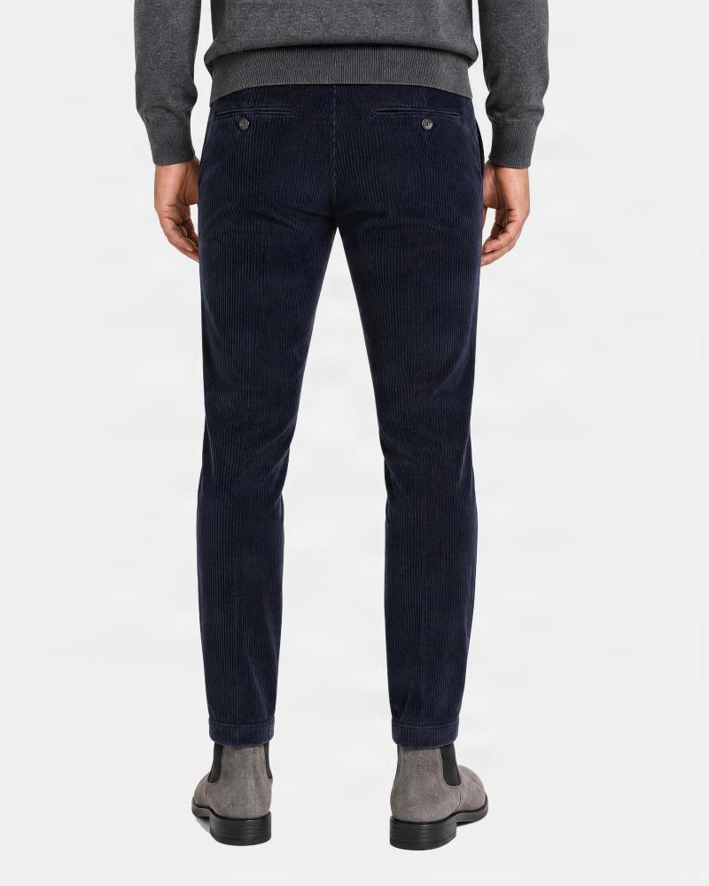 PANTALON BRIGLIA NAVIGLIO VELOURS 10 NOIR