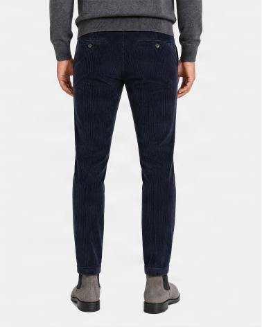 PANTALON BRIGLIA NAVIGLIO VELOURS 10 NOIR