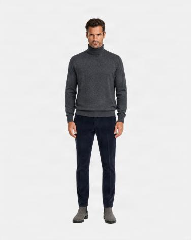 PANTALON BRIGLIA NAVIGLIO VELOURS 10 NOIR