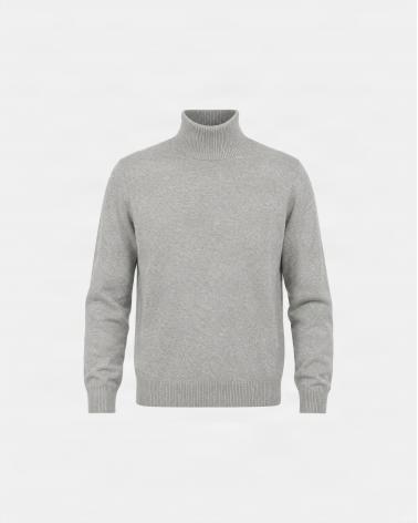 PULL COL ROULE D FIESOLI DF 033 GRIS