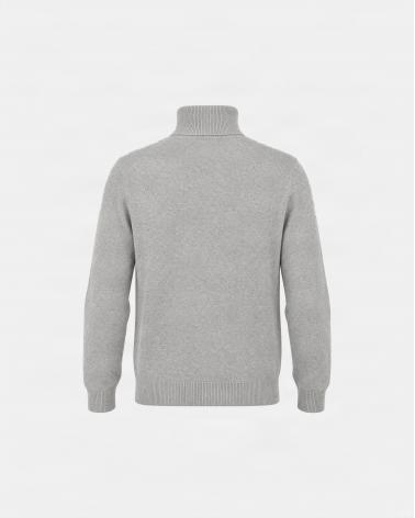 PULL COL ROULE D FIESOLI DF 033 GRIS