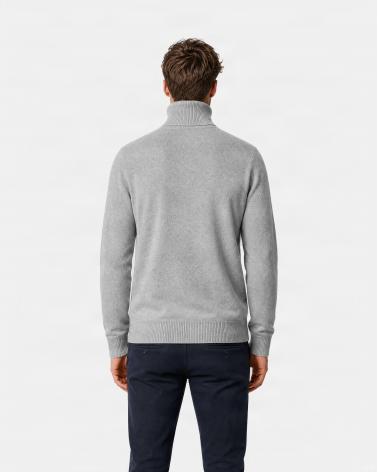 PULL COL ROULE D FIESOLI DF 033 GRIS