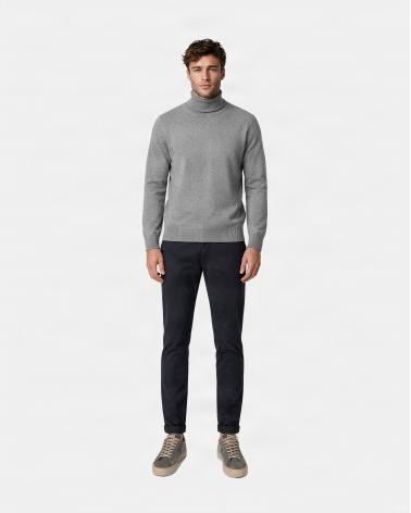PULL COL ROULE D FIESOLI DF 033 GRIS