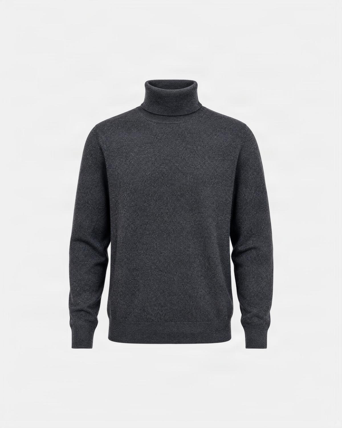 COL  ROULÈ GRAN SASSO PUR CASHMERE GRIS ANTRACITE