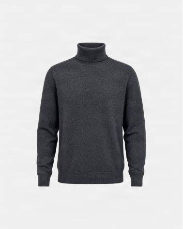 COL  ROULÈ GRAN SASSO PUR CASHMERE GRIS ANTRACITE