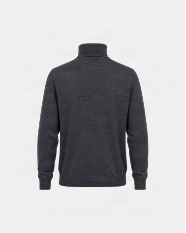 COL  ROULÈ GRAN SASSO PUR CASHMERE GRIS ANTRACITE