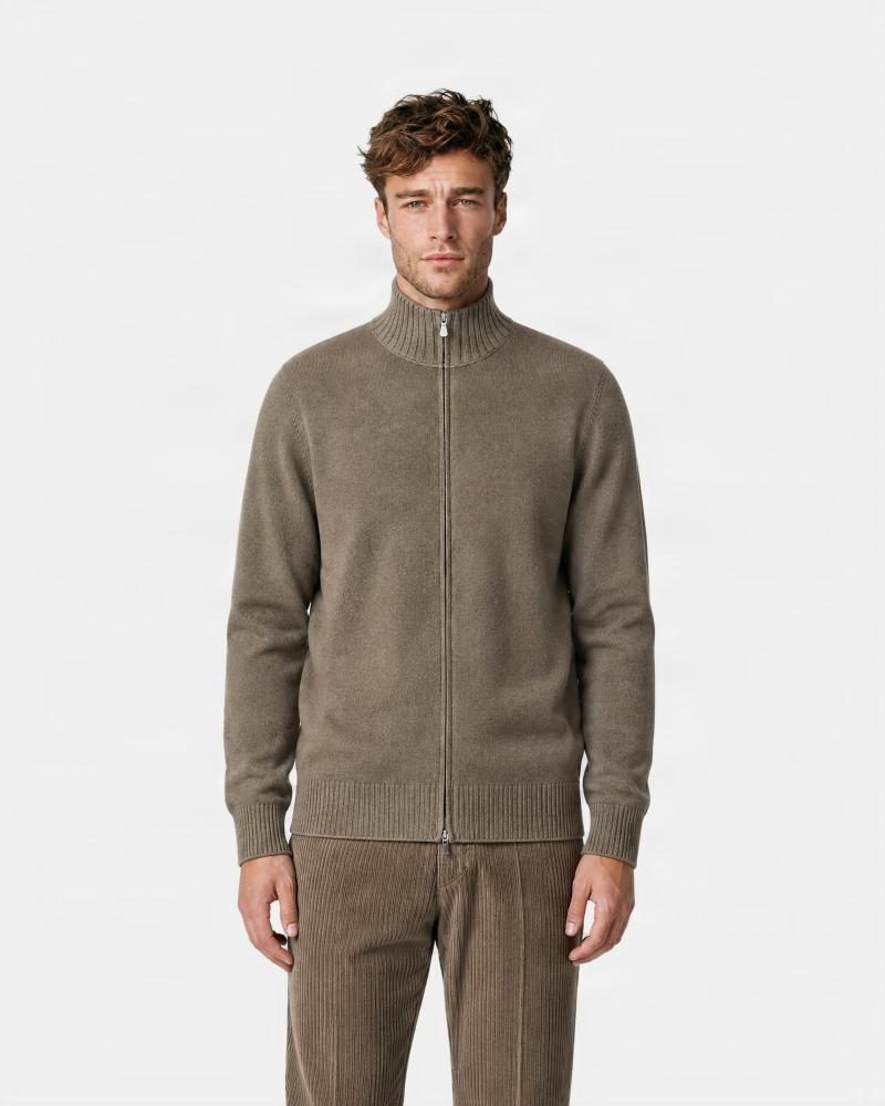 GILET GRAN SASSO FULL ZIP  BEIGE
