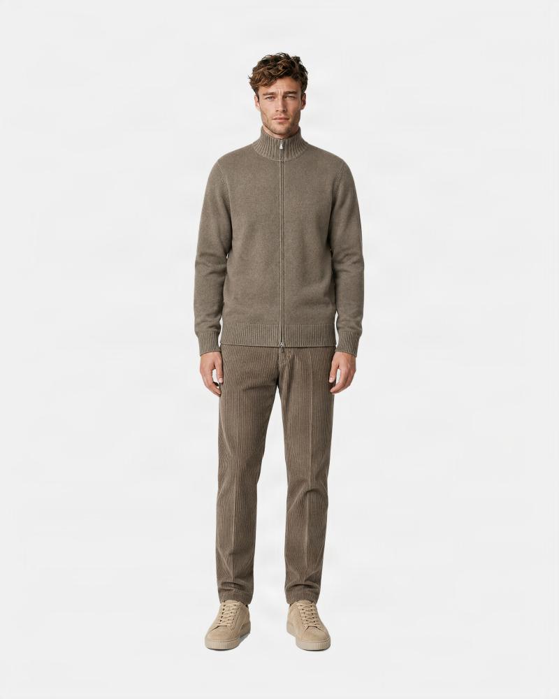 GILET GRAN SASSO FULL ZIP  BEIGE