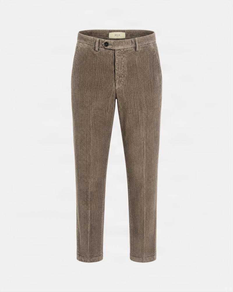 PANTALON BRIGLIA NAVIGLIO VELOURS 36 BEIGE