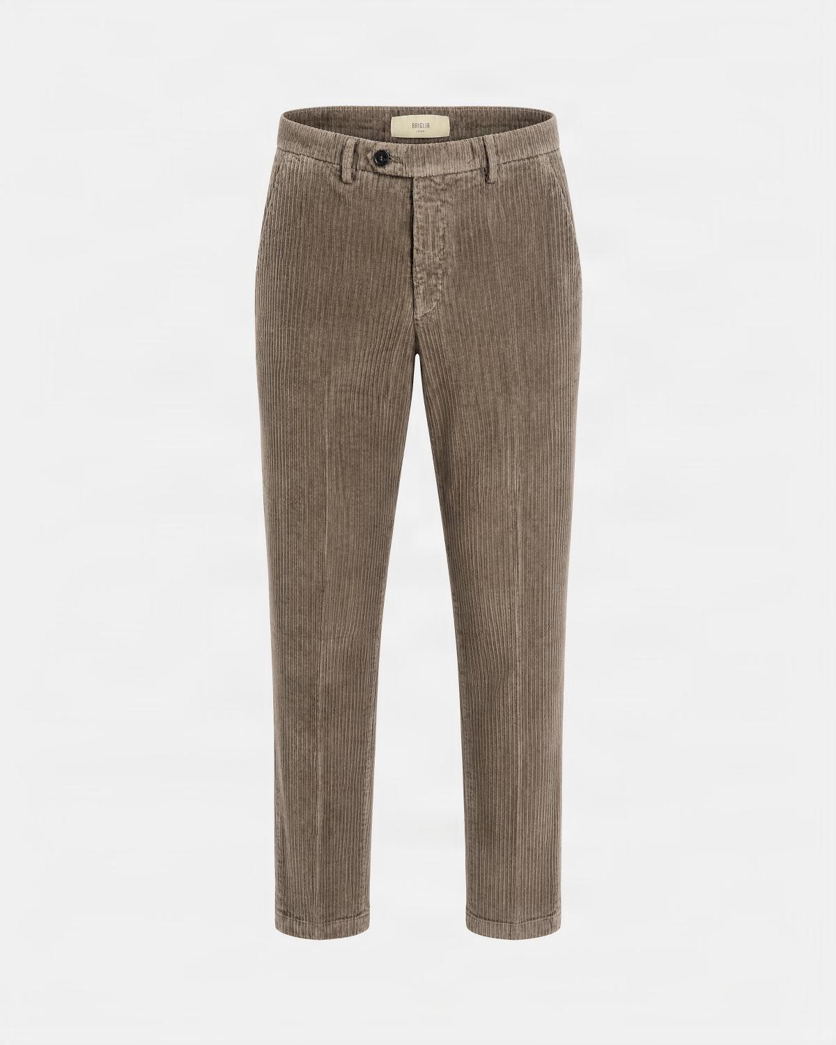 PANTALON BRIGLIA NAVIGLIO VELOURS 36 BEIGE