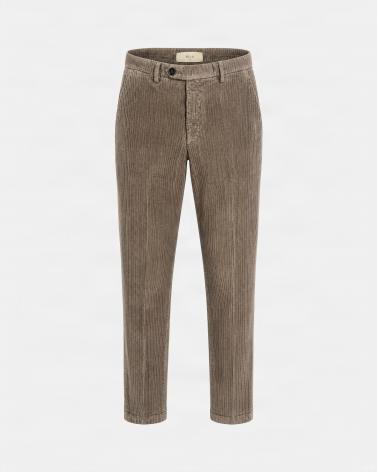PANTALON BRIGLIA NAVIGLIO VELOURS 36 BEIGE