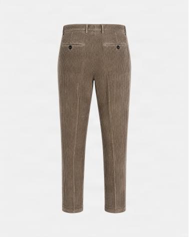 PANTALON BRIGLIA NAVIGLIO VELOURS 36 BEIGE