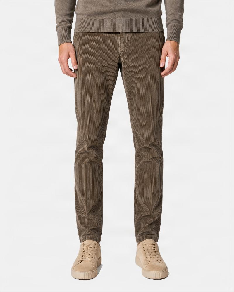 PANTALON BRIGLIA NAVIGLIO VELOURS 36 BEIGE