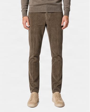 PANTALON BRIGLIA NAVIGLIO VELOURS 36 BEIGE