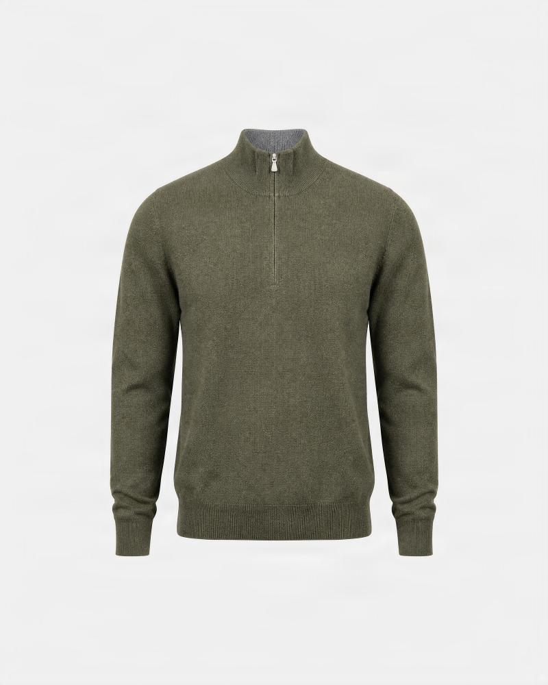 PULL POLO GRAN SASSO ZIPPÈ KAKI