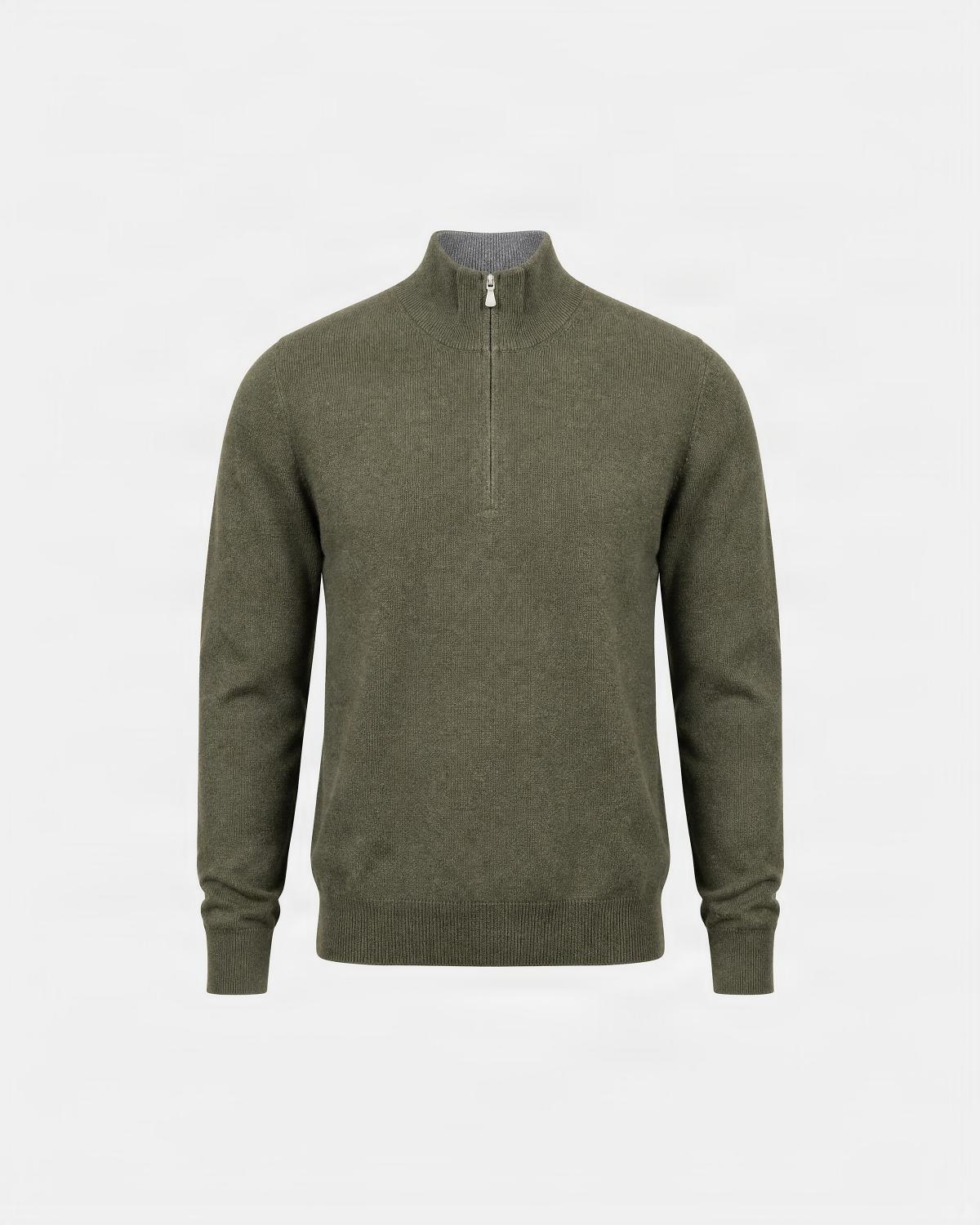 PULL POLO GRAN SASSO ZIPPÈ KAKI