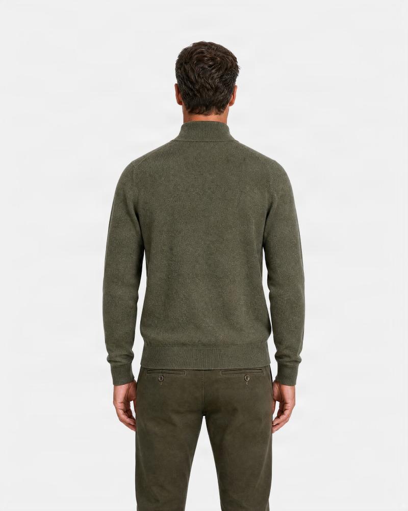 PULL POLO GRAN SASSO ZIPPÈ KAKI