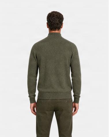 PULL POLO GRAN SASSO ZIPPÈ KAKI