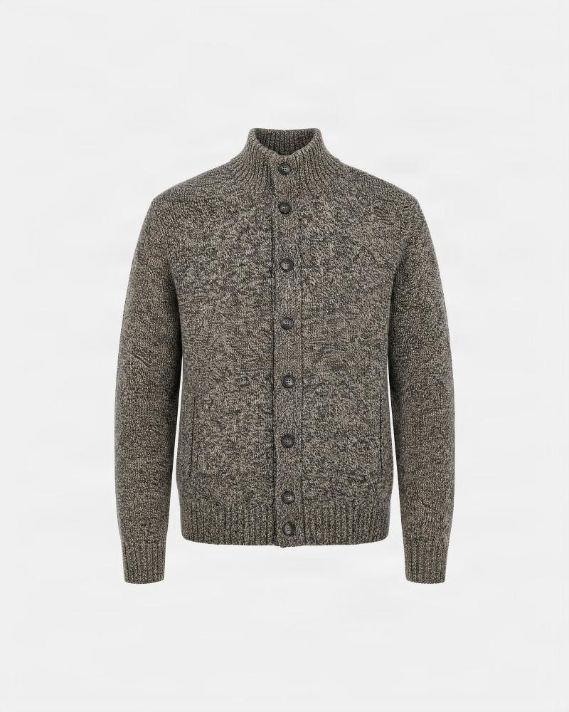 CARDIGAN SLOWEAR CHINÈ MARRON