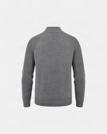 PULL D FIESOLI COL MONTANT DF0039 GRIS