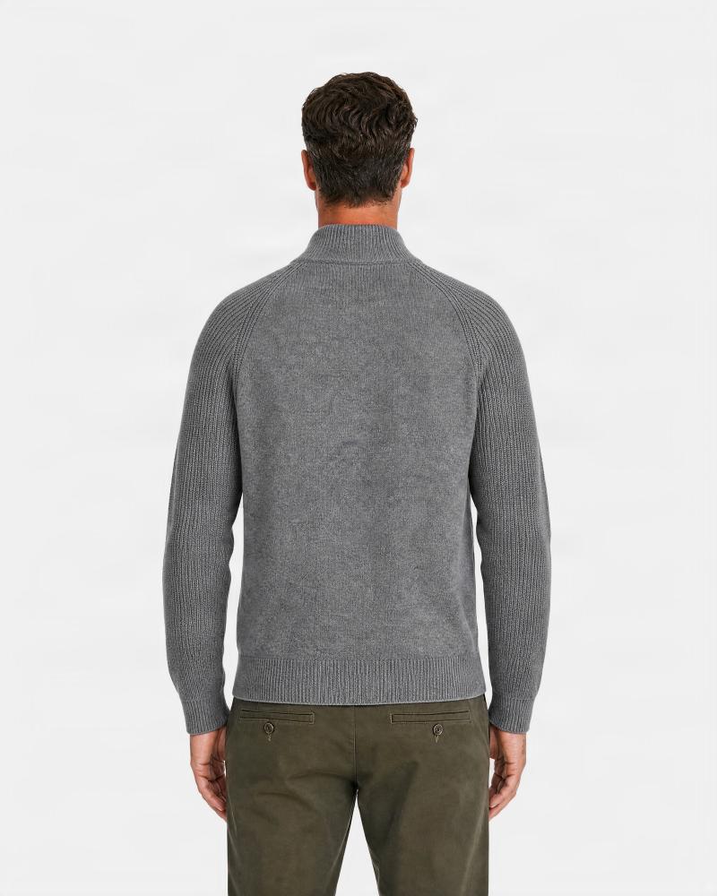 PULL D FIESOLI COL MONTANT DF0039 GRIS