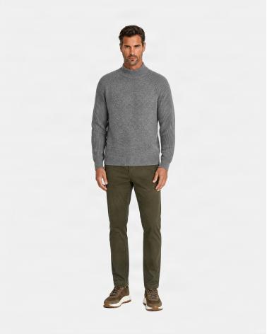 PULL D FIESOLI COL MONTANT DF0039 GRIS