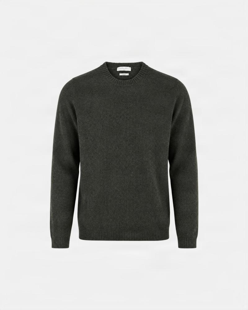 PULL D FIESOLI COL ROND DF0078 KAKI