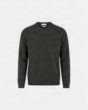 PULL D FIESOLI COL ROND DF0078 KAKI