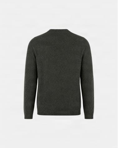 PULL D FIESOLI COL ROND DF0078 KAKI