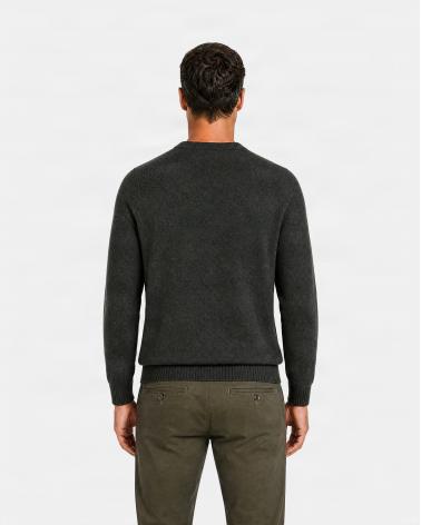 PULL D FIESOLI COL ROND DF0078 KAKI