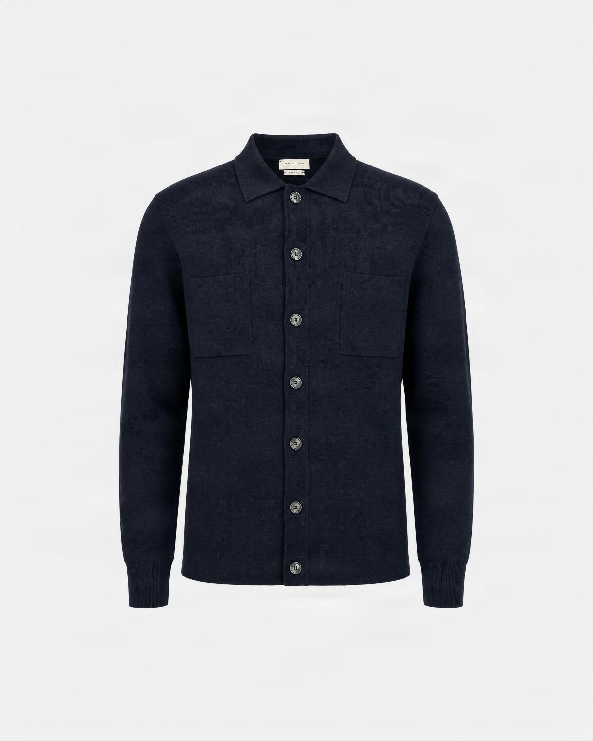 CARDIGAN D FIESOLI 00016 BOUTONNE NOIR