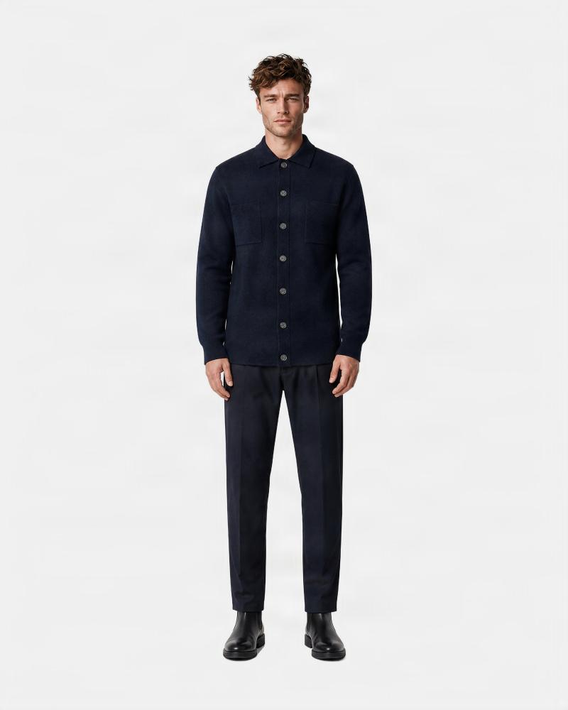 CARDIGAN D FIESOLI 00016 BOUTONNE NOIR