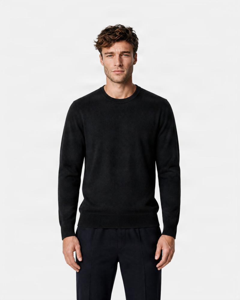 PULL COL ROND  D FIESOLI 9045 NOIR