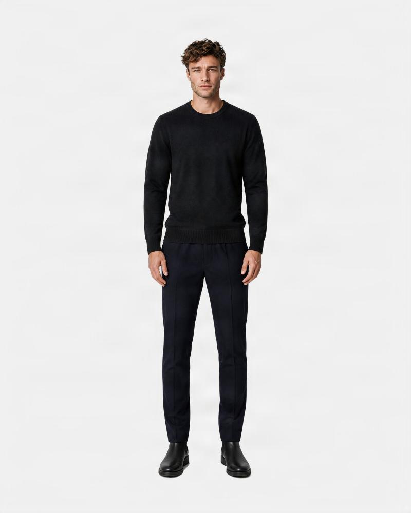 PULL COL ROND  D FIESOLI 9045 NOIR