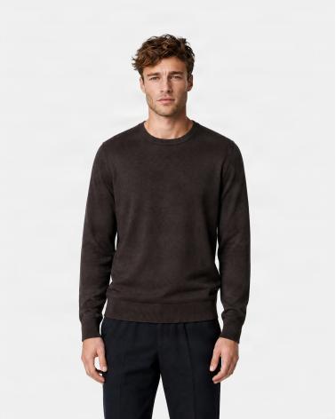 PULL COL ROND  D FIESOLI 9045 MARRON