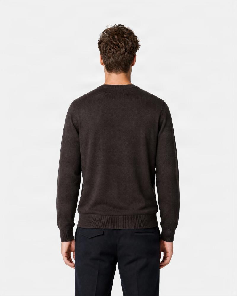 PULL COL ROND  D FIESOLI 9045 MARRON