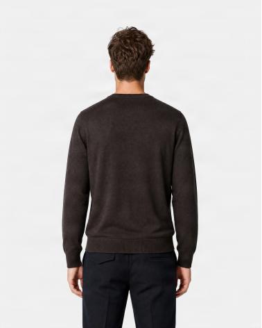 PULL COL ROND  D FIESOLI 9045 MARRON