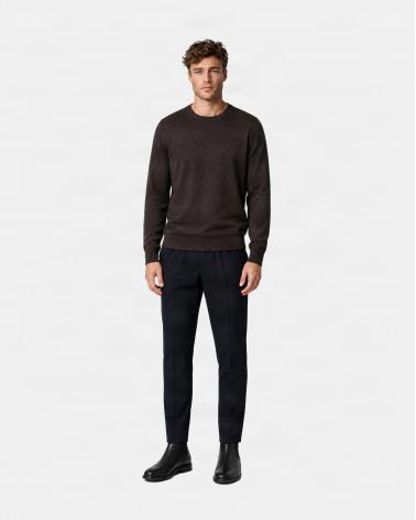 PULL COL ROND  D FIESOLI 9045 MARRON